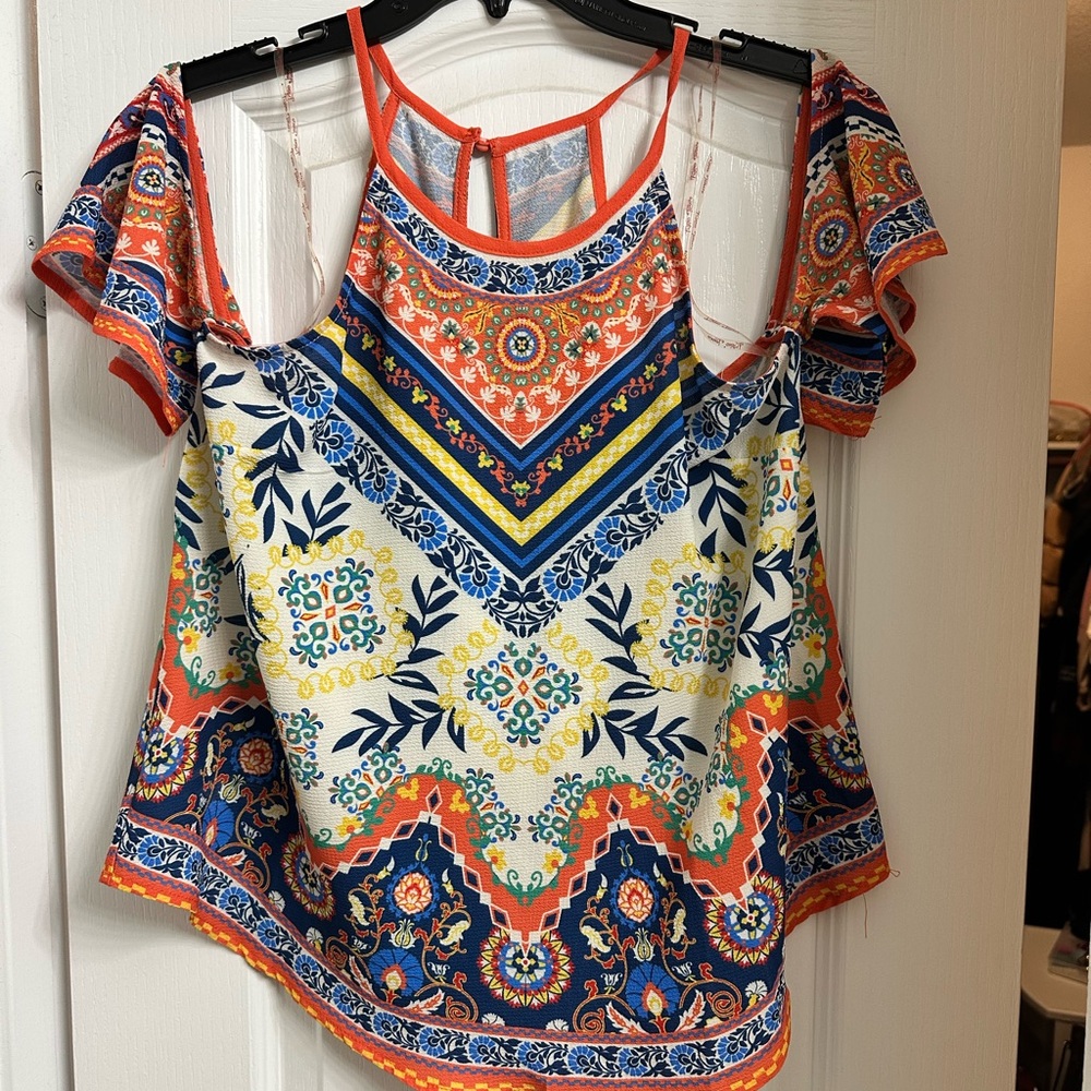 Colorful Bohemian Women's Top